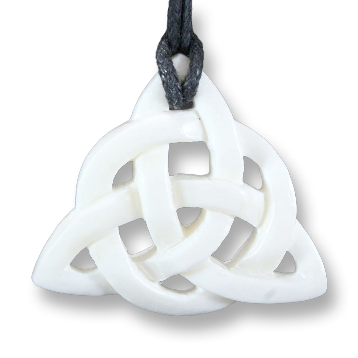 TRIQUETRA Celtic Trinity Knot Amulett Anhänger Bone Keltik Design 