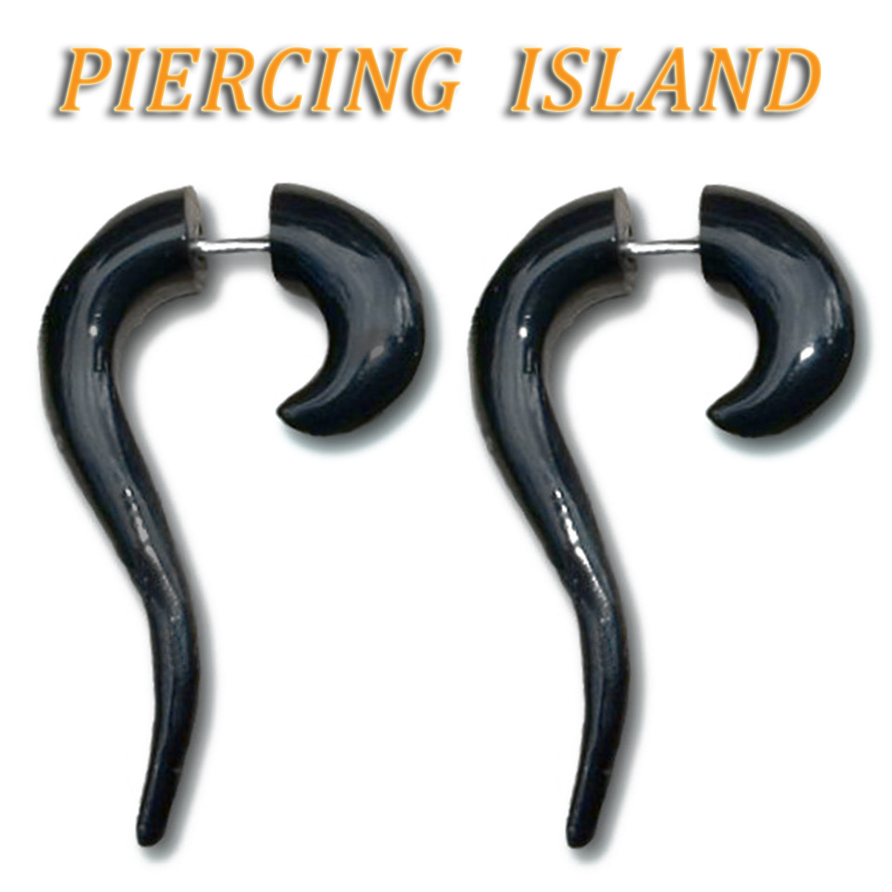 Paar (1 pair) handgefertigte Fake Claw Piercings / Ohrringe aus